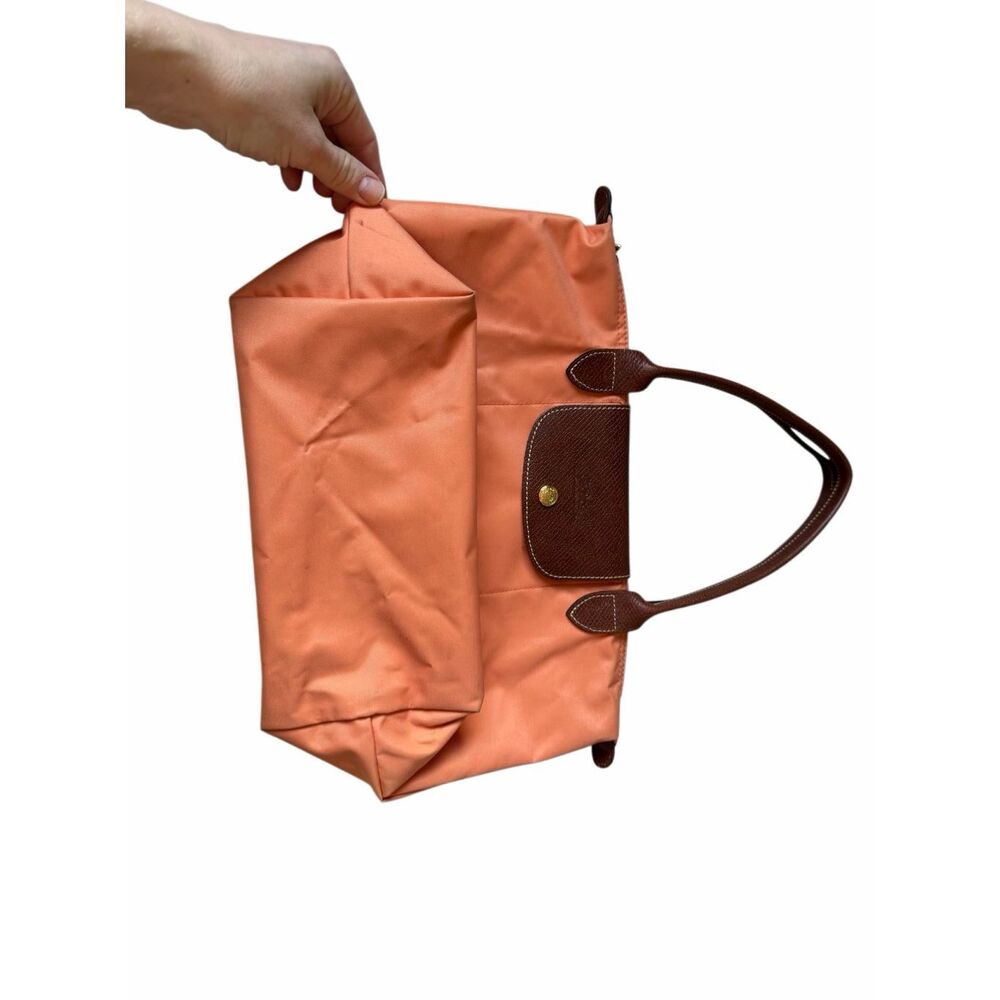 Longchamp Tote Bag Paris Le Pliage Orange Nylon - Picture 3 of 13